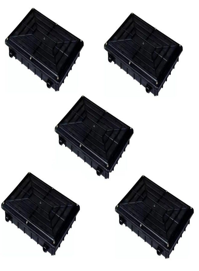 Hanutech Fiber Optic Joint Box 2 Hole (Pack of 5 Pice) Tiffin Type JC Box Termination Enclosure Box OFC Splicing Tray - Image 1